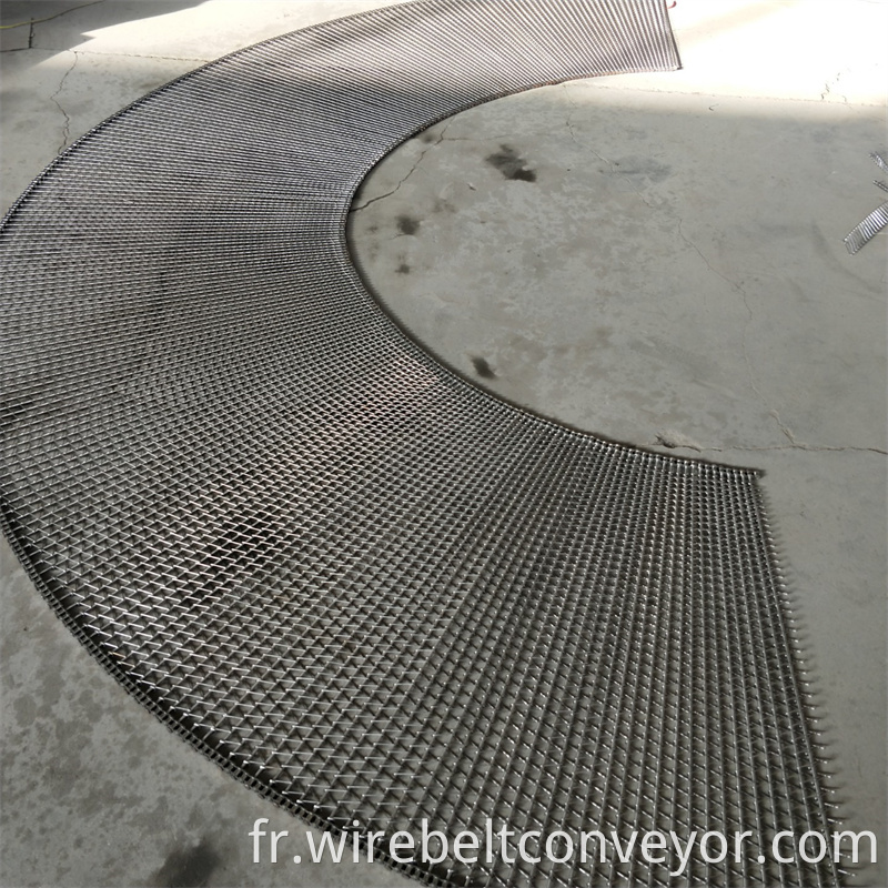 Wire Mesh Curved Belt